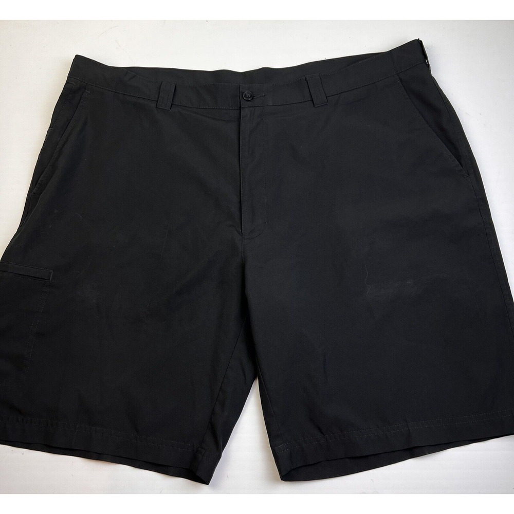 PGA Tour Pro Series Golf Shorts Men's 44 Black Lightweight Bermuda Activewear